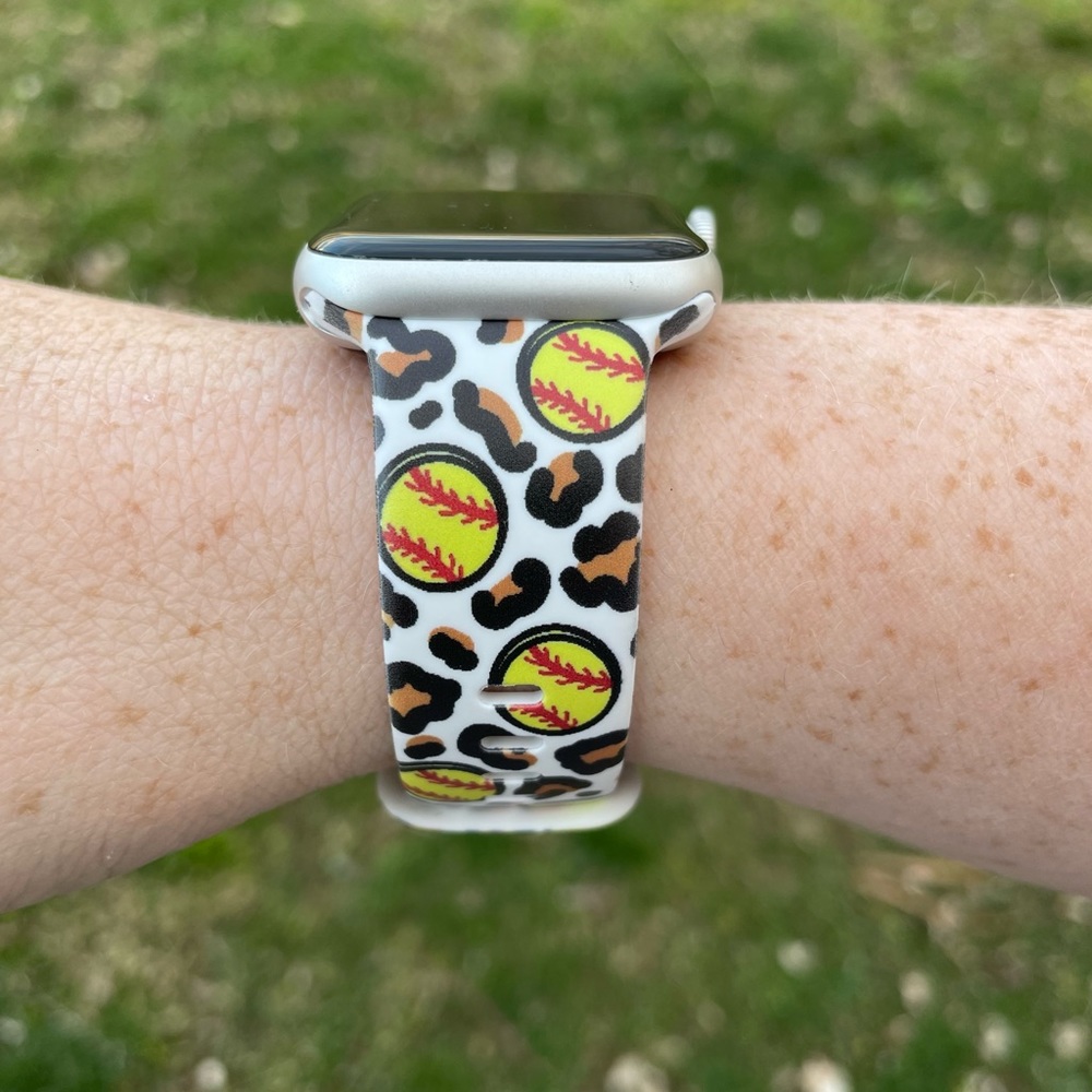 Softball watch band